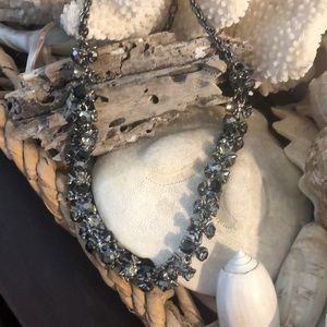 Crystal necklace and matching earrings